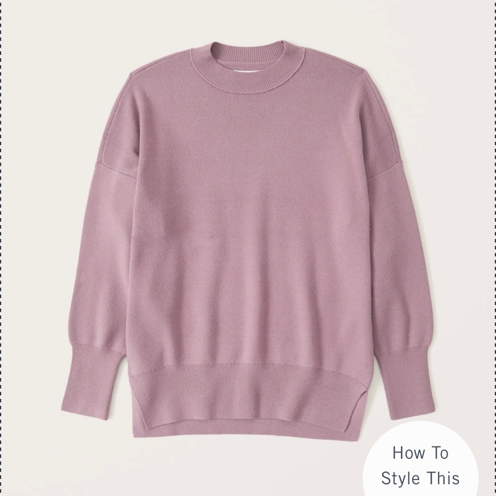 Abercrombie and Fitch LuxeLoft Oversized Legging-Friendly Crew Sweater